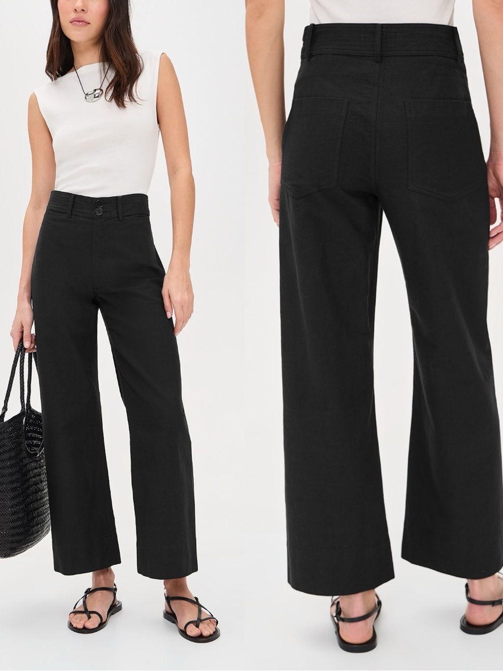 Apiece Apart | Merida Pant in Black Cotton 4